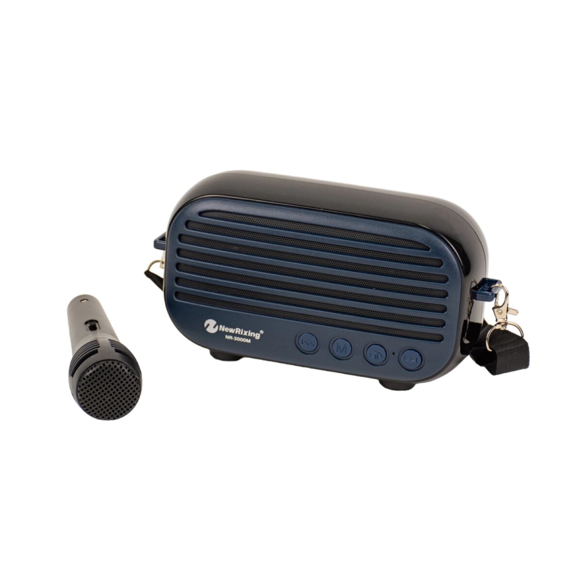 Parlante Microfono Con Bluetooth Y Usb A Bateria - Azul 