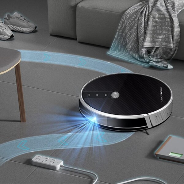 Aspiradora Robot Inteligente Smart Liectroux Limpieza Variante Color Negro