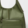 Bolso Tanner en cuero graneado Verde