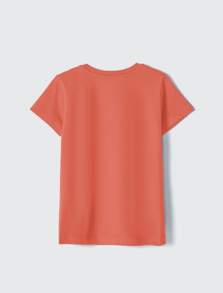 CAMISETA INFANTIL CON ESTAMPA ROJO