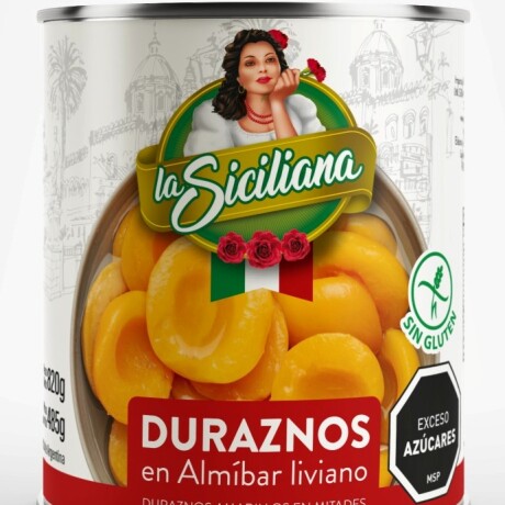 DURAZNOS EN ALMIBAR 820 GR LA SICILIANA DURAZNOS EN ALMIBAR 820 GR LA SICILIANA