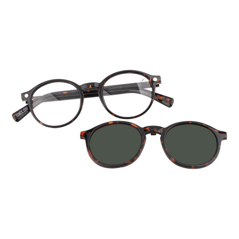 Lentes 2 en 1 Multi 2026 Redondo Verde/Tortuga