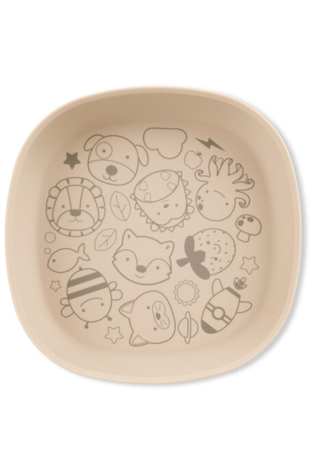 Plato de silicona, beige Plato de silicona, beige