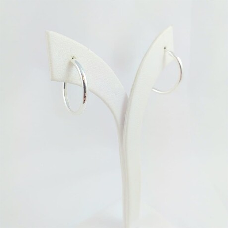 Par de aros de plata 925. Par de aros de plata 925.