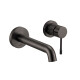 GRIFERIA LAVATORIO PARED CUERPO LABRADO GRIS GRAFITO GRAFITO-GUNMETAL