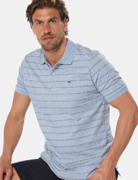 REMERA POLO ESTAMPADA Denim