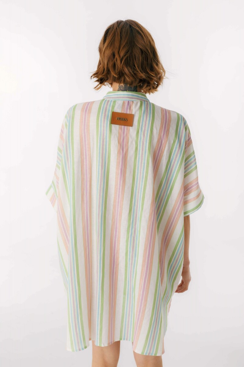 Camisa Azorella Rosa/Verde