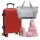 Set Valija Rígida Grande + 6 Organizadores Equipaje + Bolso Rojo