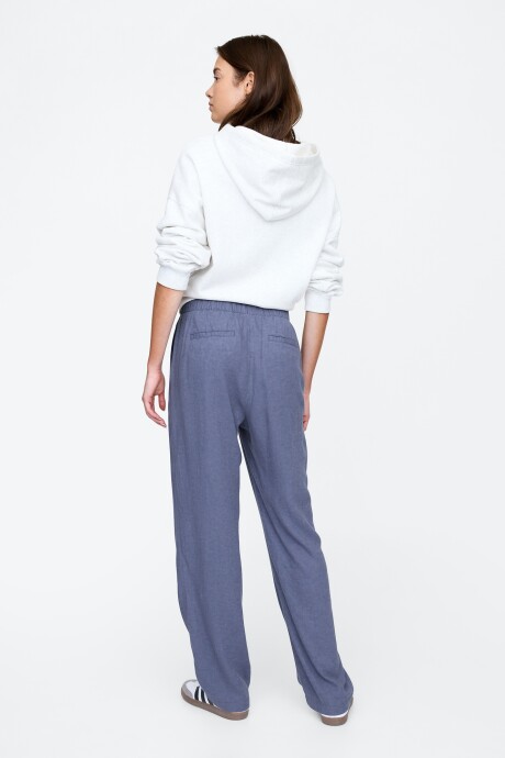 Pantalón De Lino Mujer Vintage Indigo 19-3929