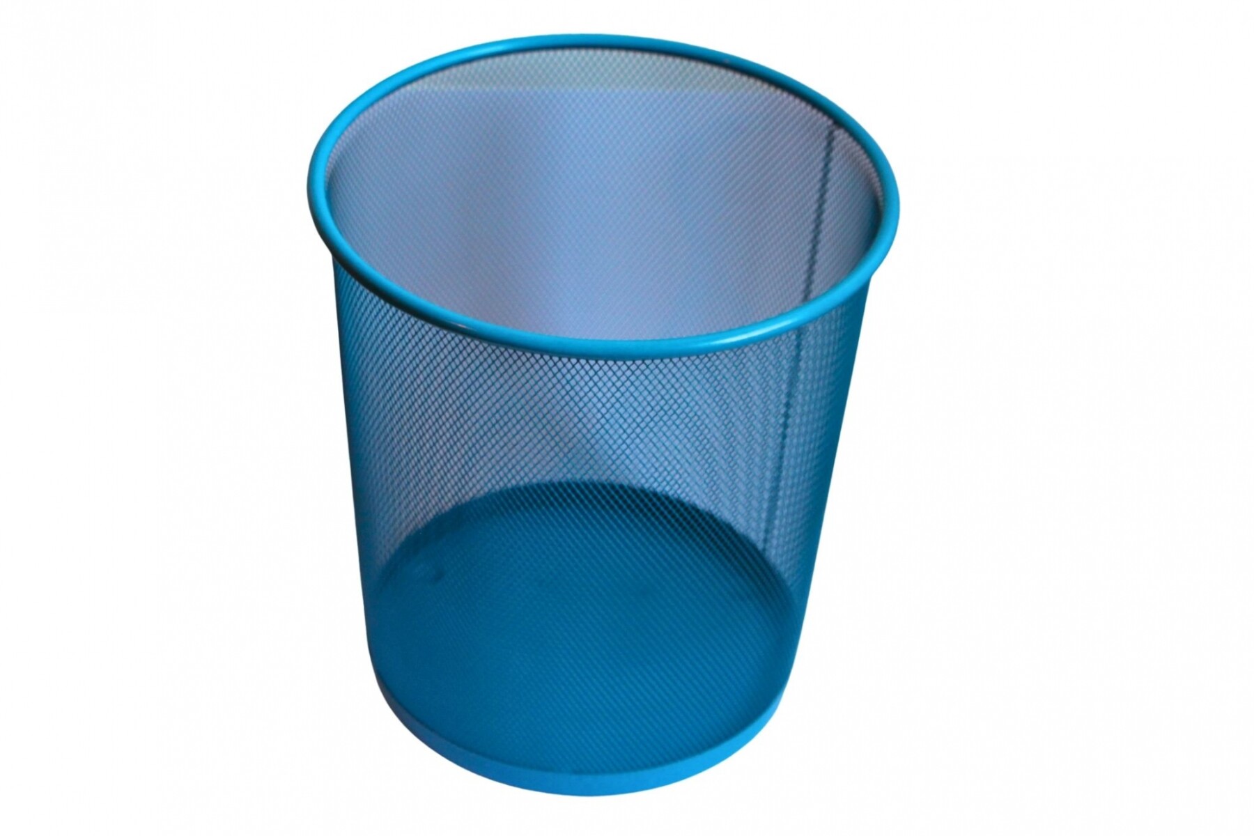 PAPELERA ALAMBRE - COLOR CELESTE 