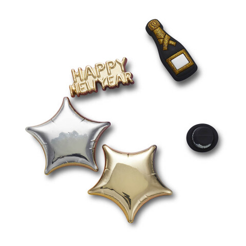 Jibbitz New Years Eve Balloons Pack 5 Multicolor