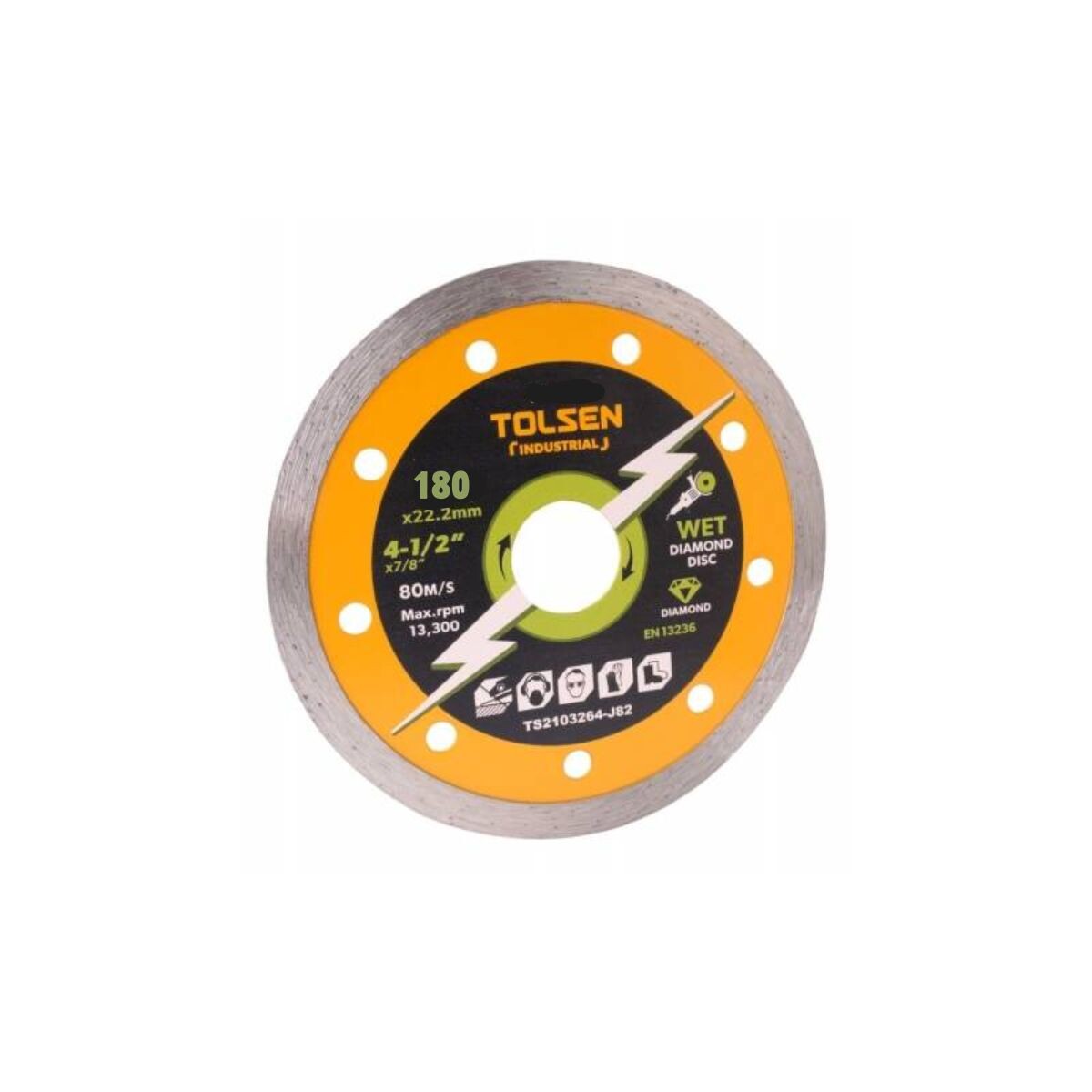Disco Diamant Continuo 180mm Tolsen 