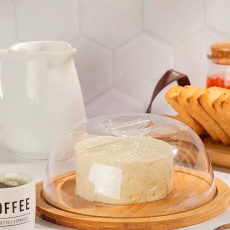 Quesera Bambú Con Tapa Acrílico Alto 10cm x Diámetro 20cm Quesera Bambú Con Tapa Acrílico Alto 10cm x Diámetro 20cm