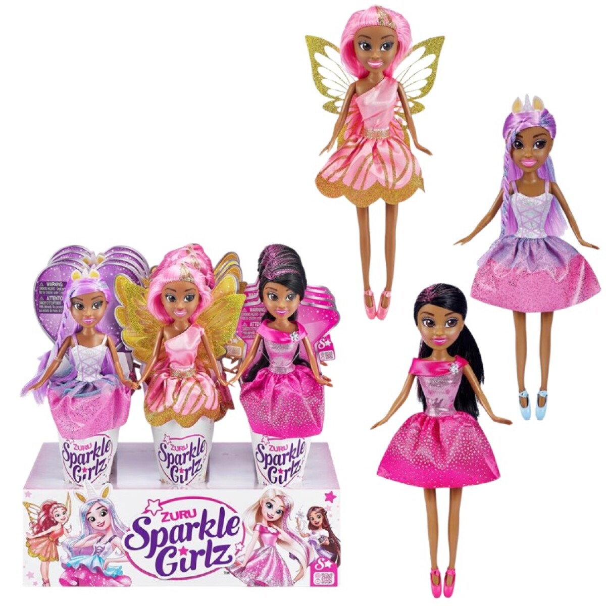 Muñeca Sparkle Girlz Princesas, Hadas y Unicornios 