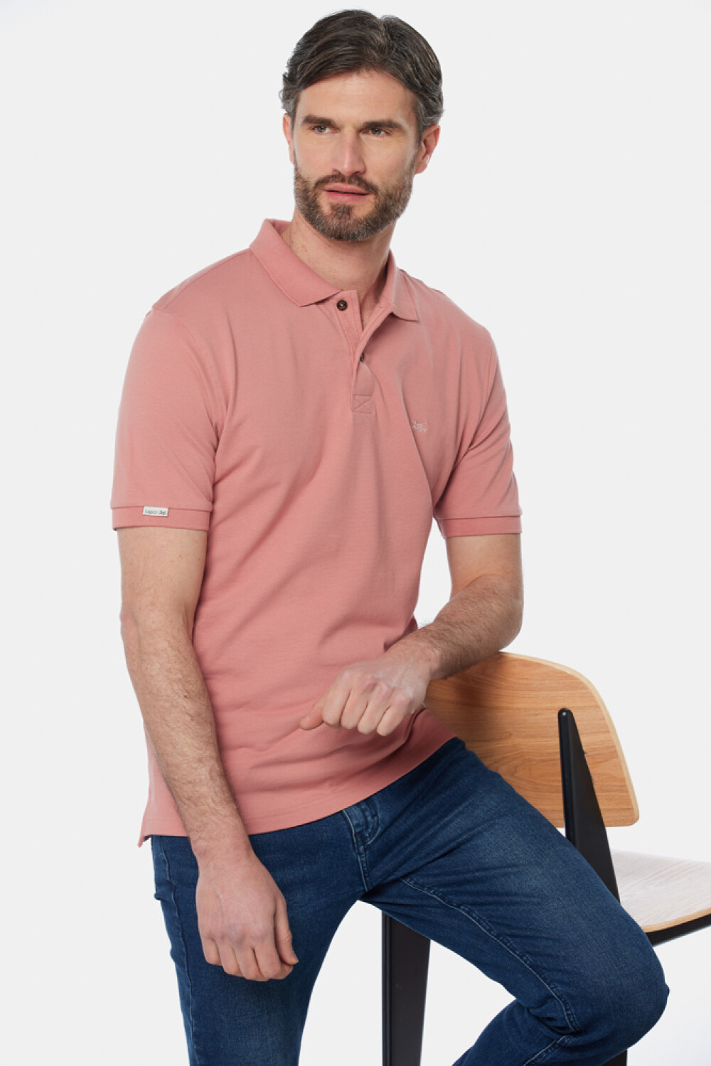 REMERA POLO PIQUE LISA Coral