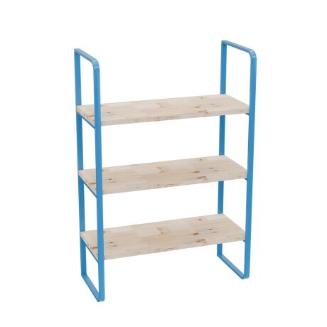 Estanteria madera y metal 3 estantes CELESTE