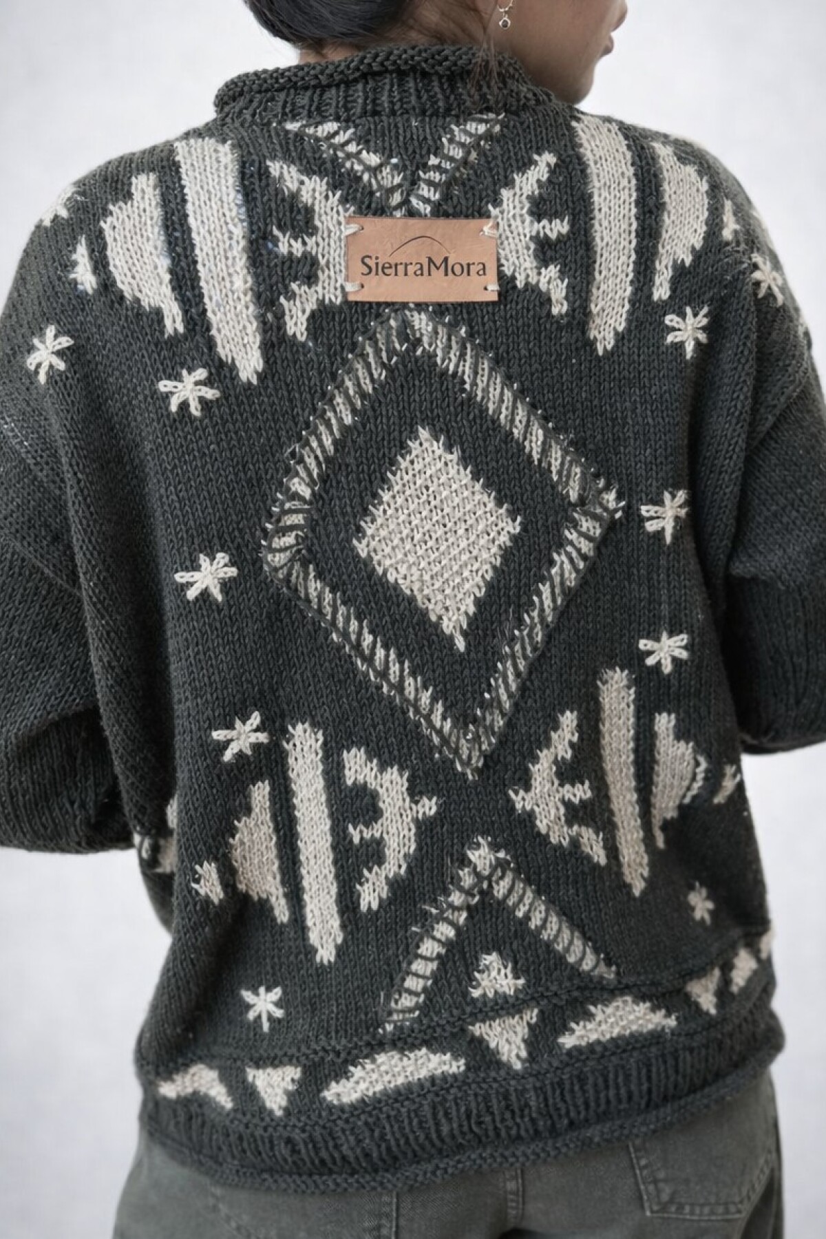 Sweater Gitano Base Verde Seco