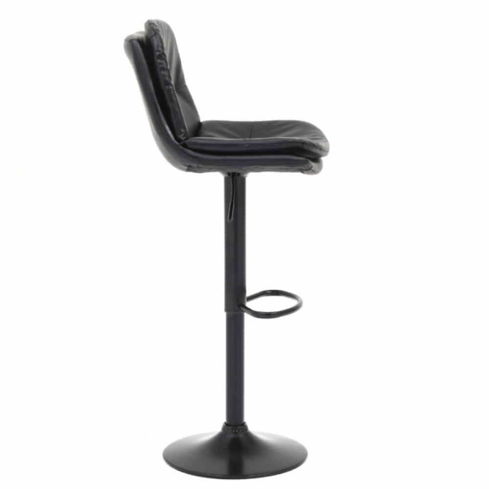 Butaca eco cuero con respaldo alto Pillow Negro