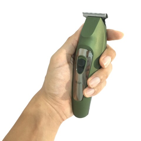 Máquina Corta Pelo Afeitadora Eléctrica Profesional Recargable con Cuchilla de Acero Inoxidable - Verde - RAF - R4010 Máquina Corta Pelo Afeitadora Eléctrica Profesional Recargable con Cuchilla de Acero Inoxidable - Verde - RAF - R4010
