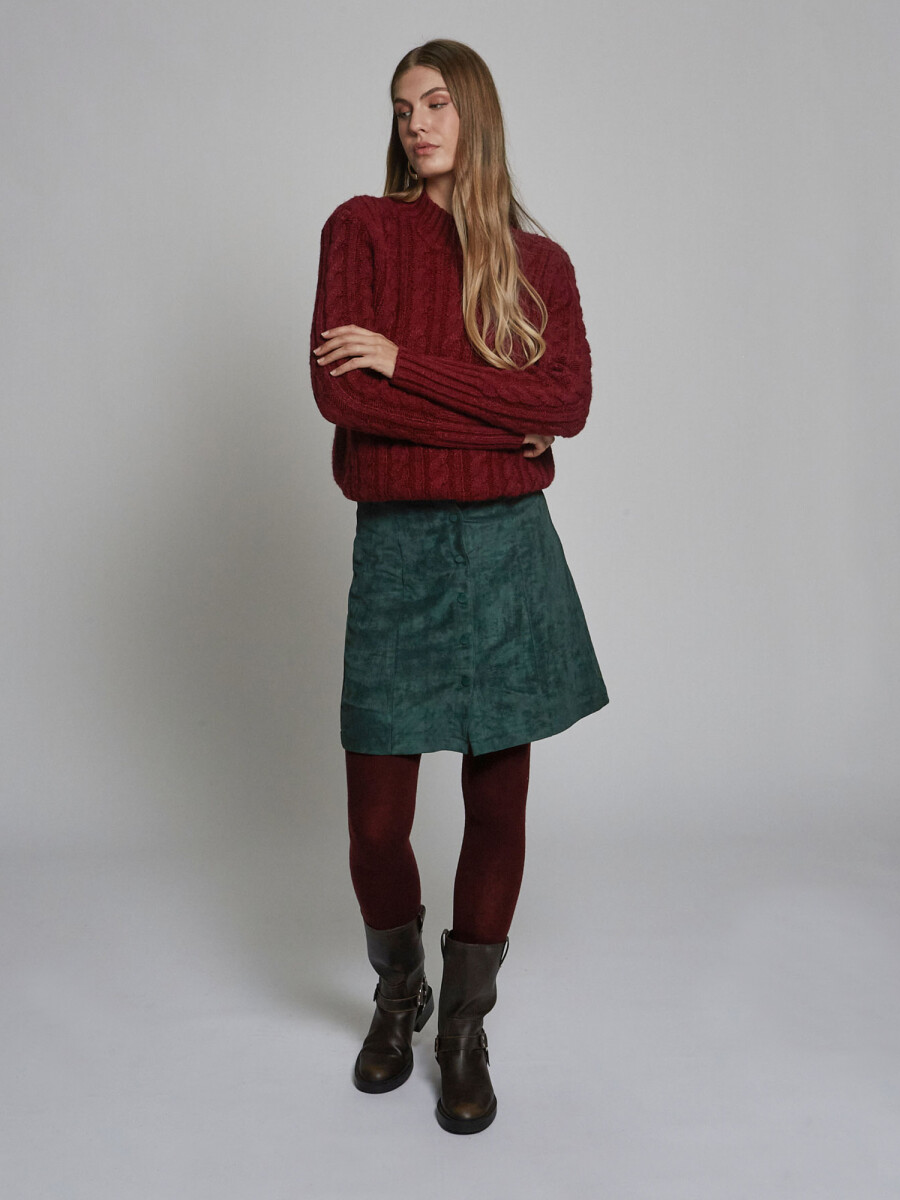Sweater ochos - bordo 