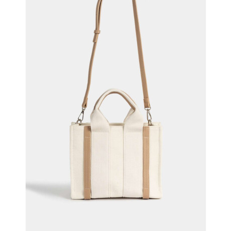 Cartera City Canvas Blanco Crudo