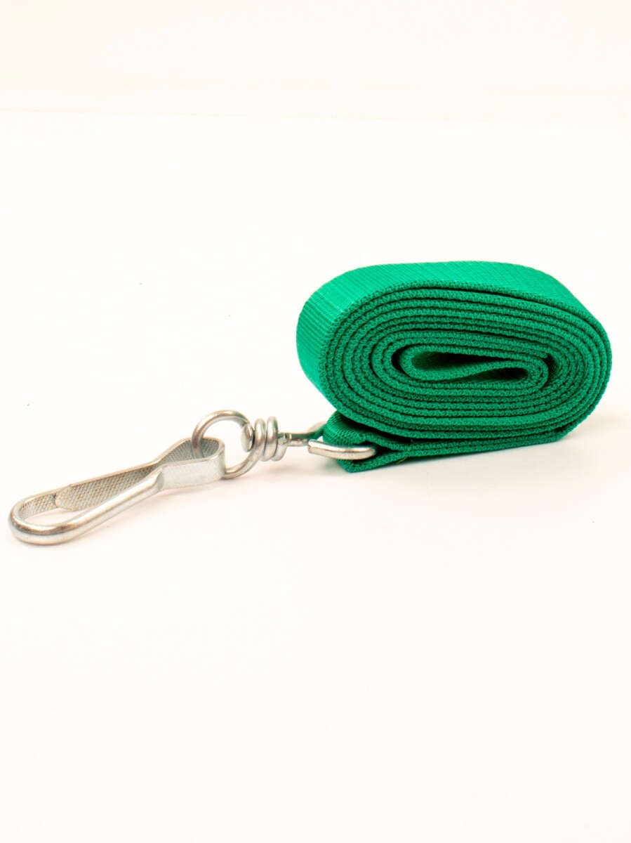 Cabresto de cinta con mosqueton - Verde 