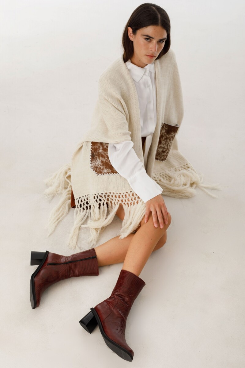 Bota Julia Short Bordeaux