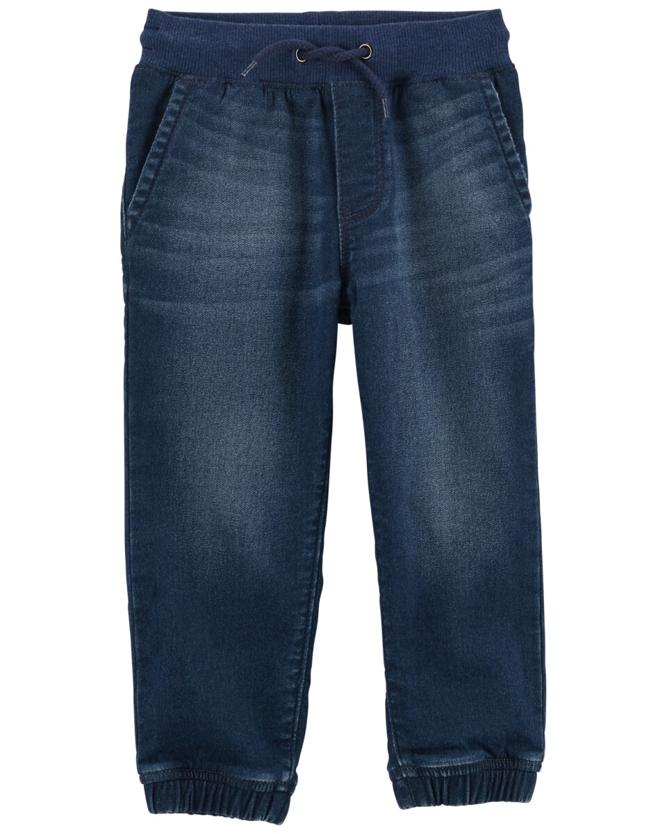 Pantalón de jean relajados estilo deportivo. Talles 2-5T 