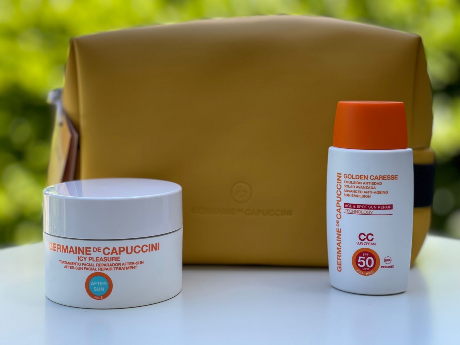 Pack facial Golden Caresse - Protector solar con color + After Sun 