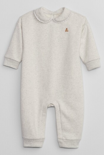 Enterito Con Cuellito Bebé Pale Grey Heather Bc01