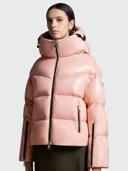 Chaqueta con capucha integrada rellena de plumas, HUPPE Rosado