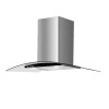 Campana Extractora James 90cm Vidrio Inox Línea Curva - Ltc Campana Extractora James 90cm Vidrio Inox Línea Curva - Ltc