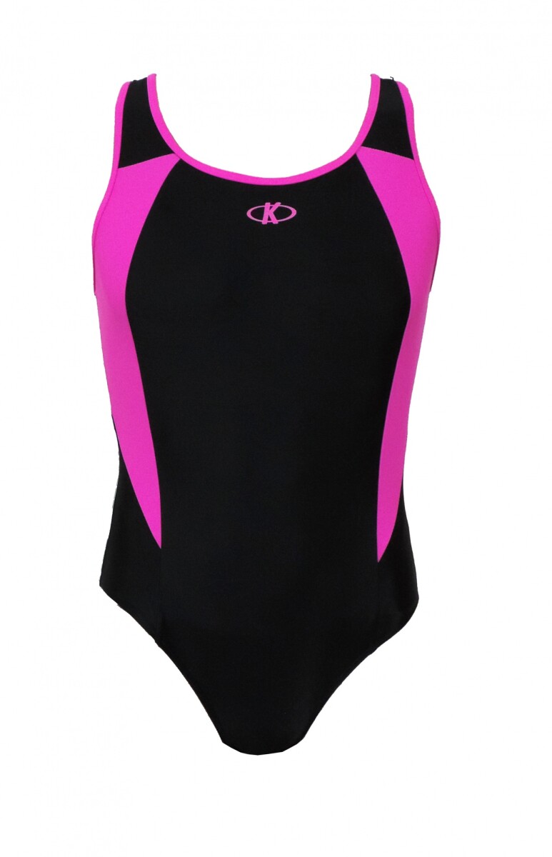Malla Natacion Dama Knex DY-003 - NEGRO-ROSA 
