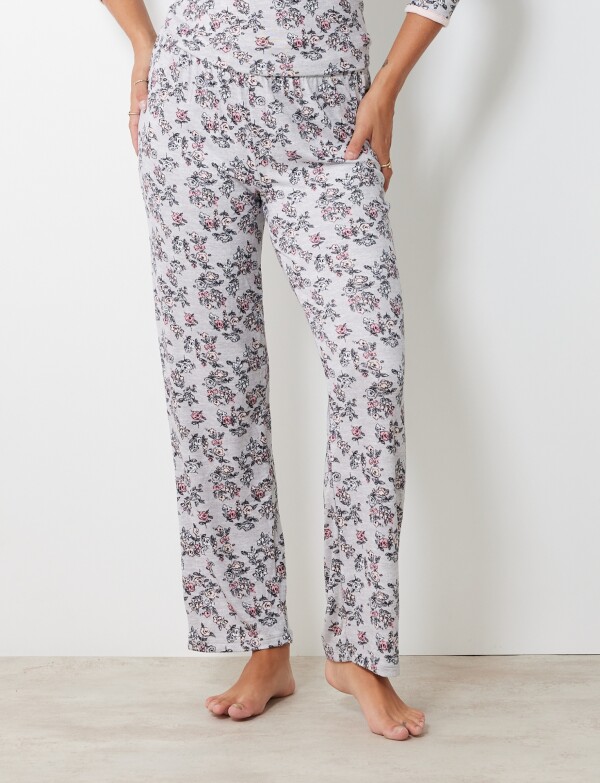 Set Pijama Remera & Pantalon MULTI/GRIS