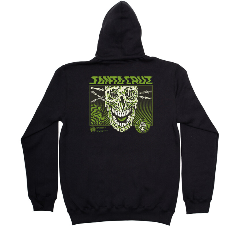 Canguro Santa Cruz Toxic Skull-Negro Canguro Santa Cruz Toxic Skull-Negro