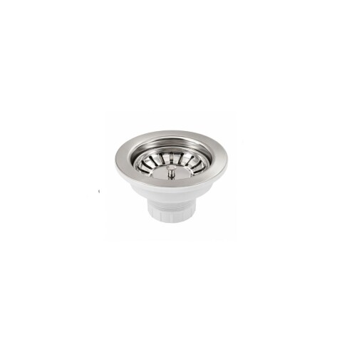 Válvula pileta cocina canastilla 4.1/2" acero/pp (DV005) Válvula Pileta Cocina Canastilla 4.1/2" Acero/pp (dv005)