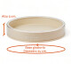 Bandeja O Plato Organizador Giratorio 24cmD 360º Antideslizantes Beige
