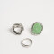 Sets Anillos Metal Anillos Set X3 De Metal - Plateado