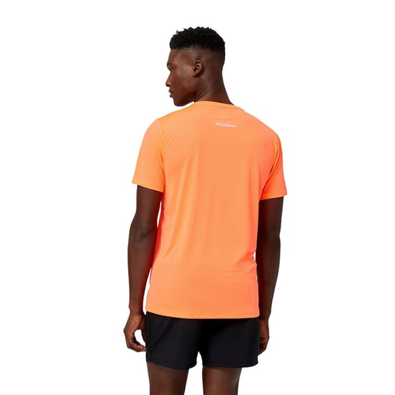 Remera New Balance Accelerate de Hombre - MT23222NDF Naranja