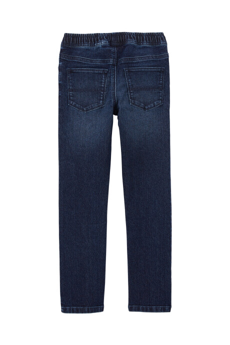 Pantalón jean, estilo deportivo, azul oscuro. Talles 6-14 Pantalón jean, estilo deportivo, azul oscuro. Talles 6-14