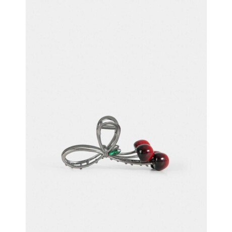 Broche Frutas Plateado Hematite