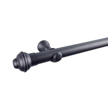 Barrote cortina de metal 2 m + 2 Soportes GRIS OSCURO