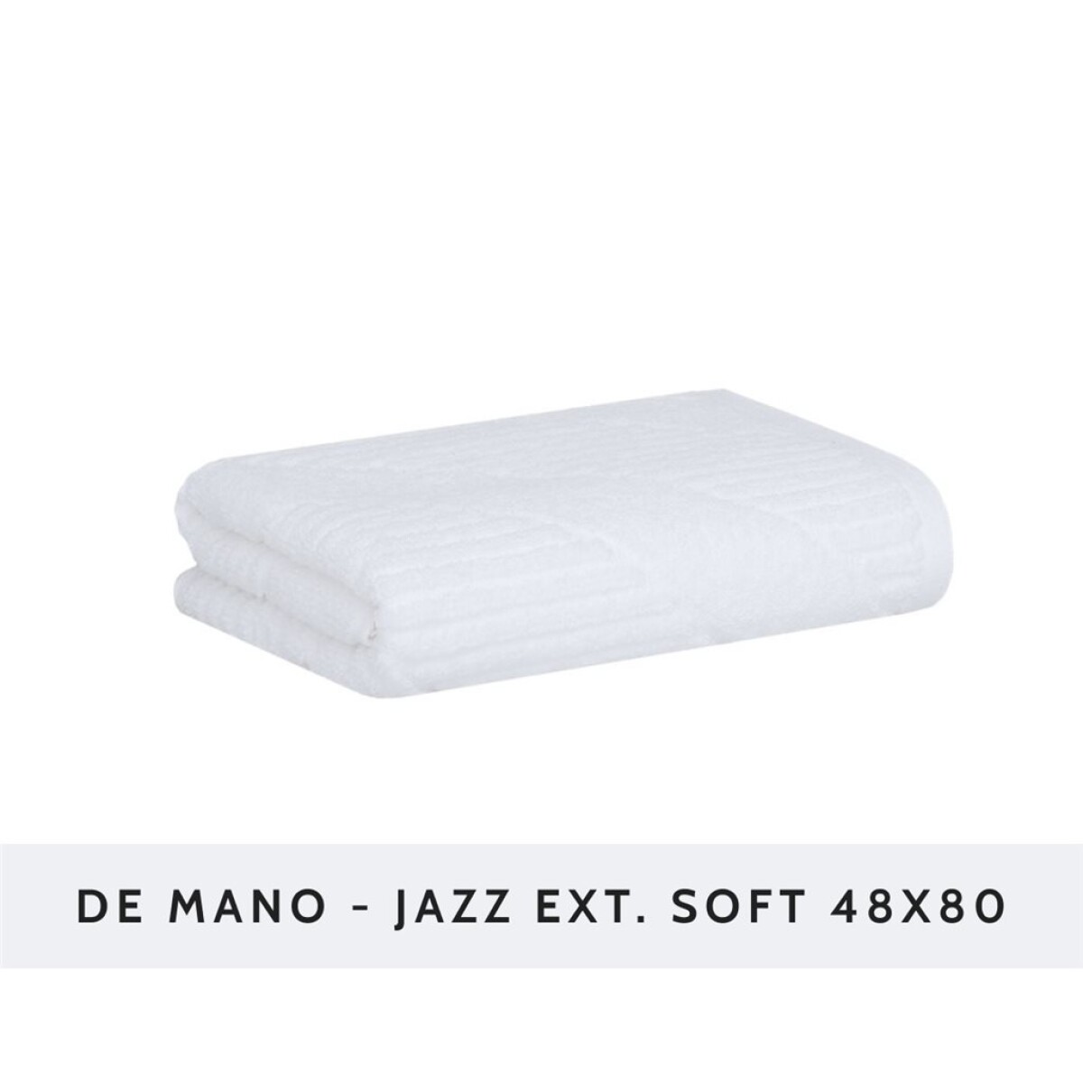 TOALLA ROSTRO JAZZ EXT SOFT BUDDEMEYER - 420G BLANCO 48X80 