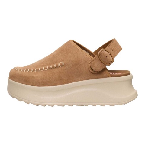 Delray Clog Suede - Mujer Tan