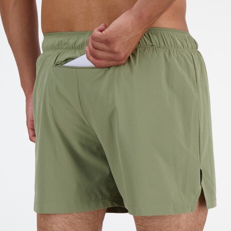 Short New Balance de Hombre -RC SEAMLESS 5 INCH - MS41286DEK GREEN