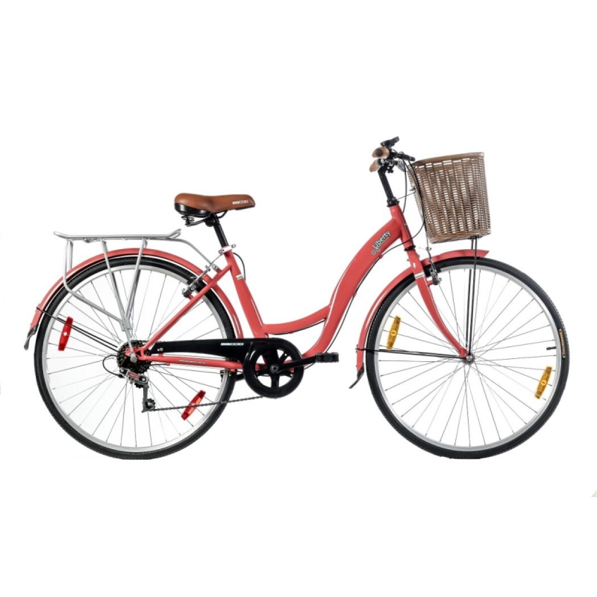 Bicicleta Baccio R.26 Dama Liberty 6v Urbana - Salmon. 