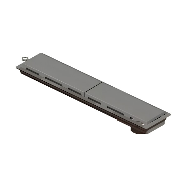 RECEPTACULO LINEAR PVC SIN SIFON TAPA GRIS Receptaculo Linear Pvc Sin Sifon Tapa Gris