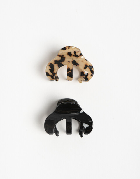 Broches Sets Carey Set De 2 Broches Chicos Formato Pulpito. - Cobre