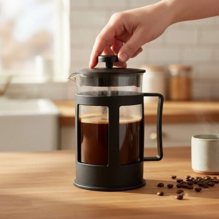 CAFETERA PRENSA FRANCESA VIDRIO 600ML CAFETERA PRENSA FRANCESA VIDRIO 600ML