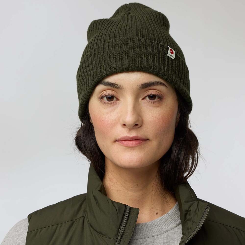 Beanie Fjallraven Fjallraven Rib Hat Unisex Deep Forest